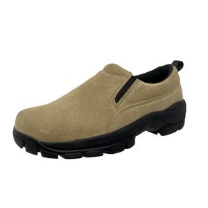 Lands End Tan Suede Leather Slip Ons Womens 6 1/2 B 1030:K.2.3